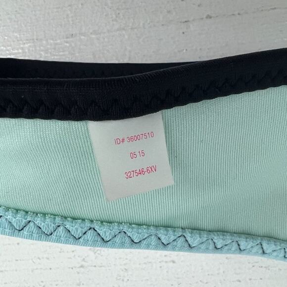 Victoria's Secret Colorblock Itsy Bikini Bottom Purple Black Teal Medium - Picture 4 of 6